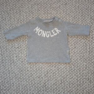 Moncler Gray Kids Long Sleeve Shirt